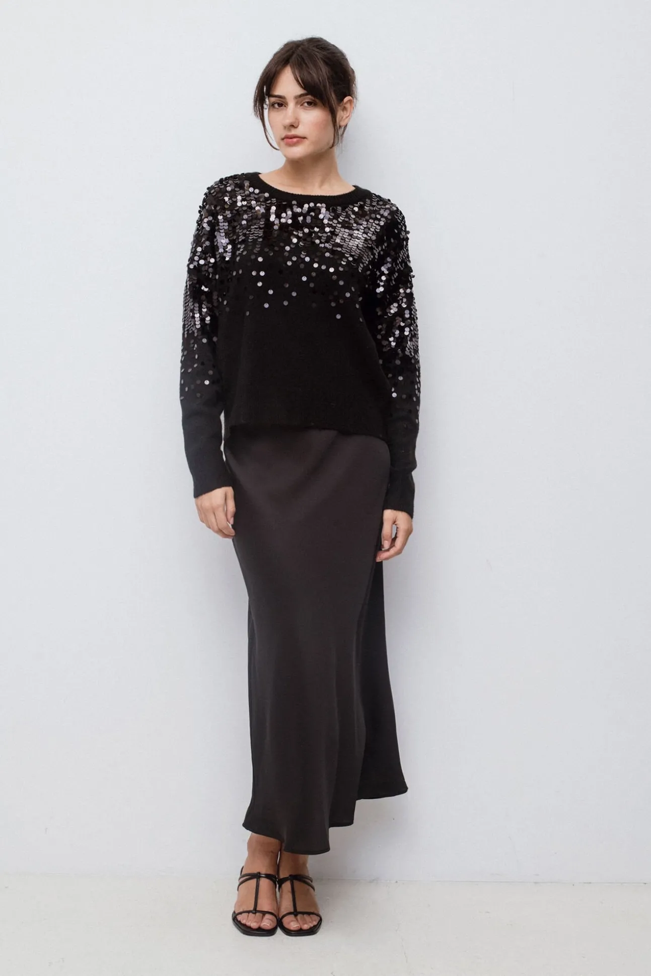 Camisola de malha com malha