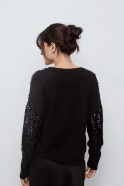 Camisola de malha com malha