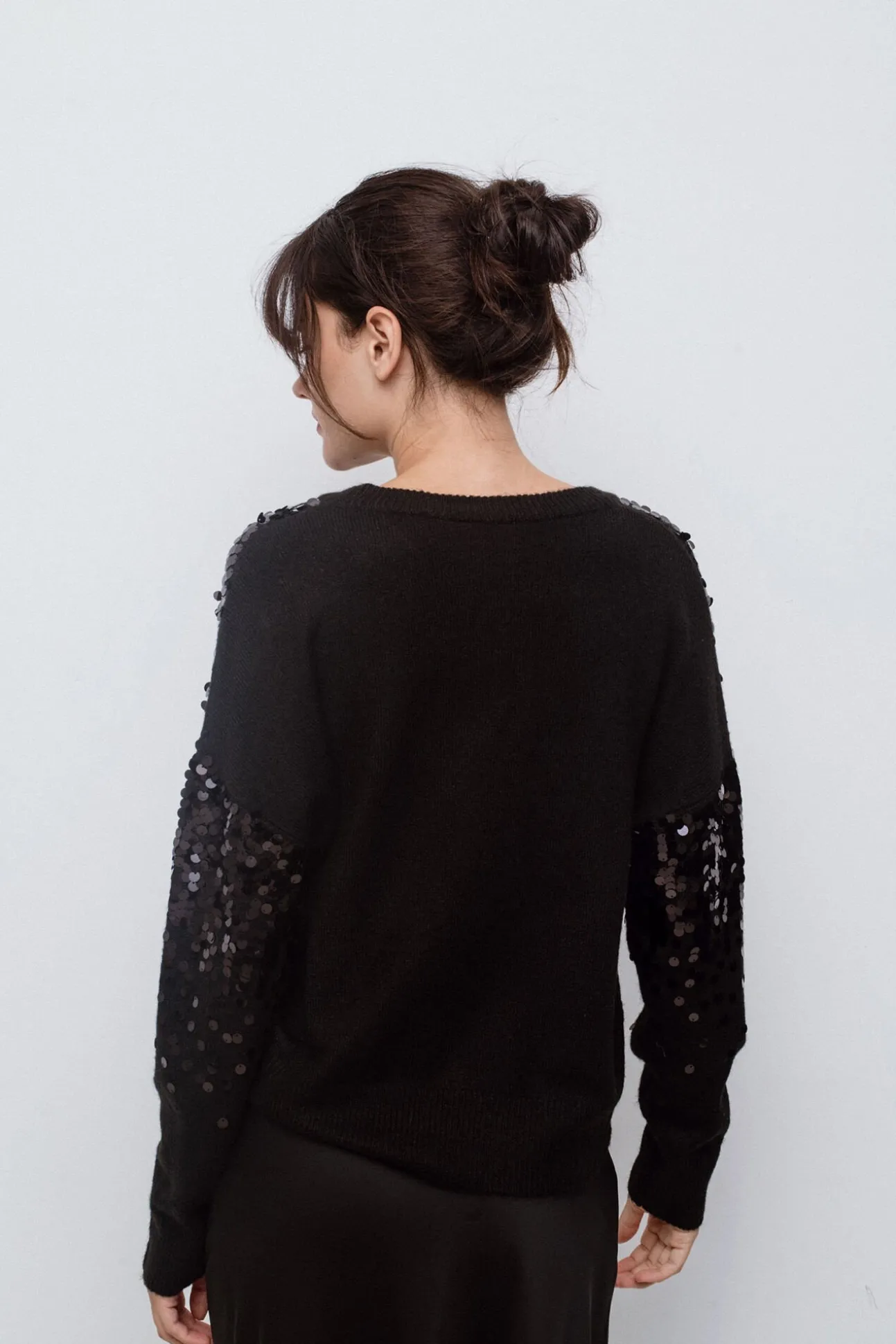 Camisola de malha com malha