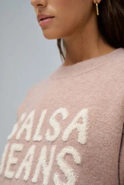 Camisola de malha com marca
