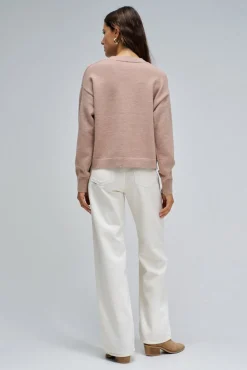 Camisola de malha com marca