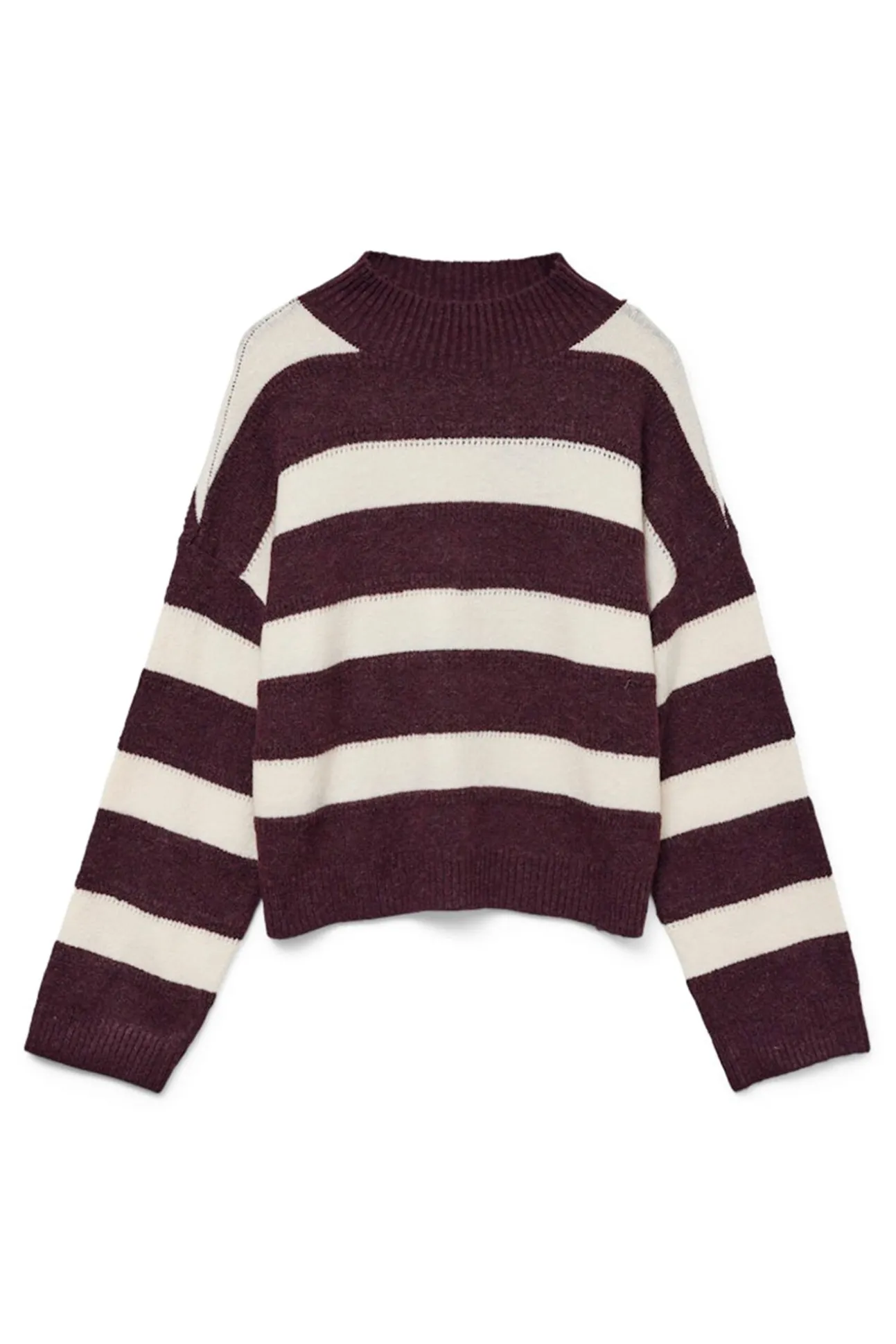 Camisola de malha de gola malha