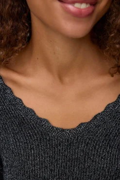 Camisola de malha de manga comprida