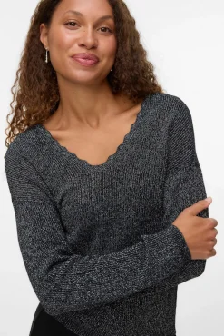 Camisola de malha de manga comprida