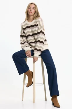 Camisola de malha estampado