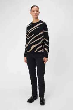 Camisola de malha estampado