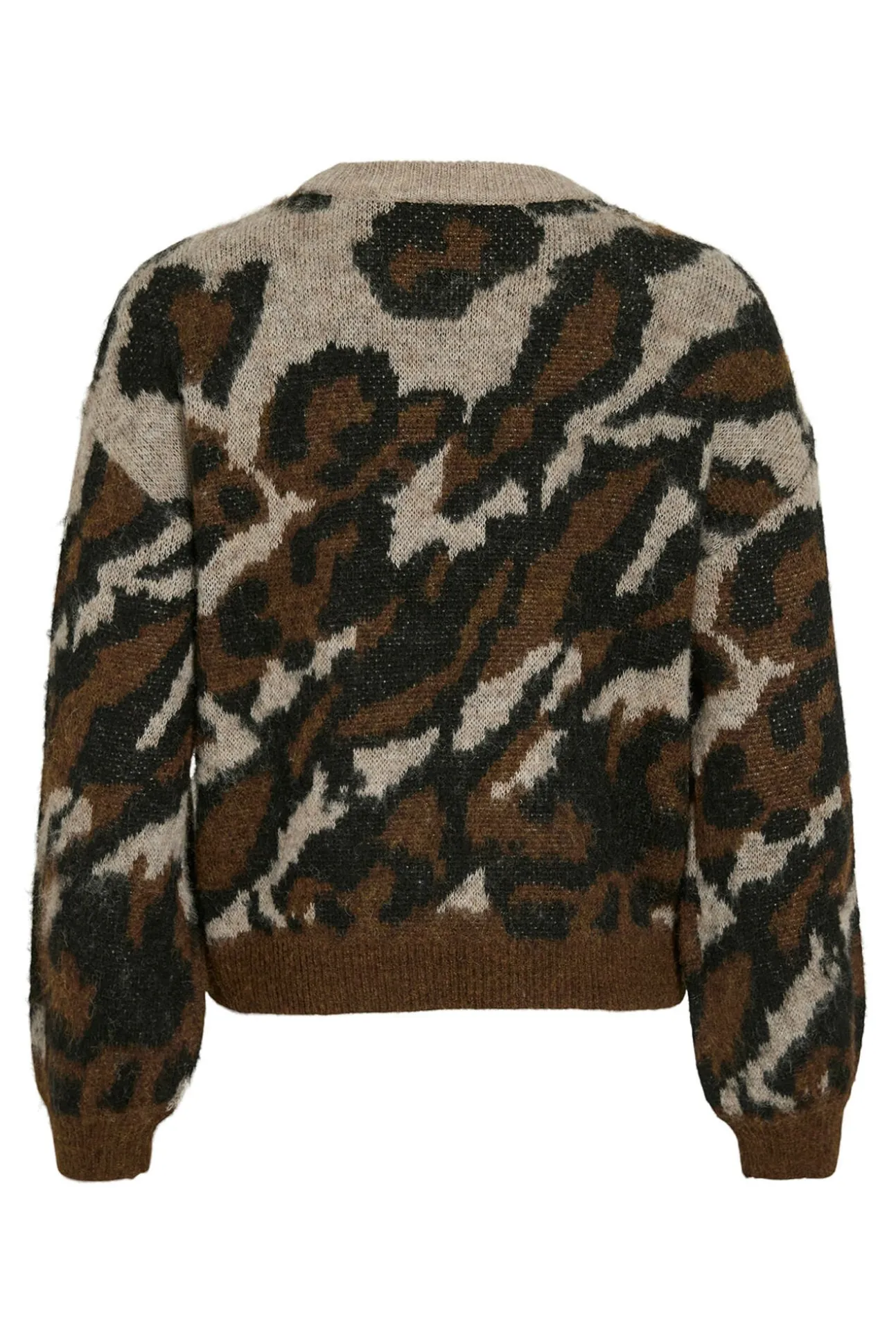 Camisola de malha jacquard com lã