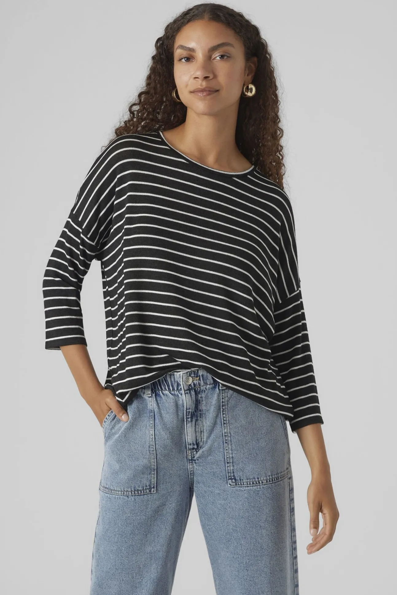 Camisola de malha manga 3/4