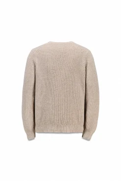 Camisola de malha pérola de lã
