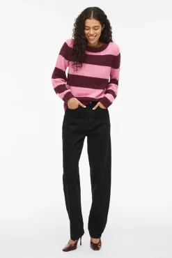 Camisola de malha riscas