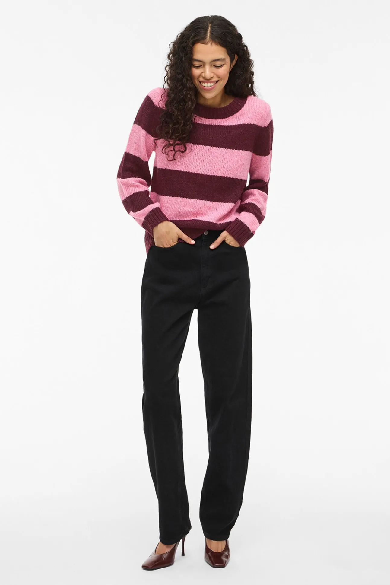 Camisola de malha riscas
