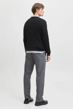 Camisola de malha trançado