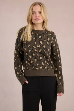 Camisola de manga comprida com estampado animal