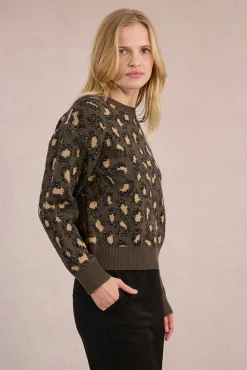 Camisola de manga comprida com estampado animal