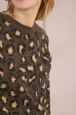 Camisola de manga comprida com estampado animal