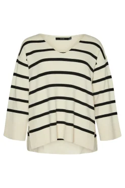 Camisola de manga comprida e gola em bico Curve