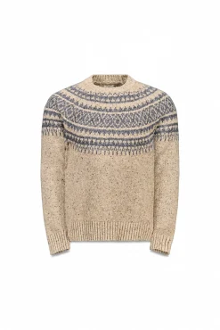 Camisola de Natal jacquard gola caixa
