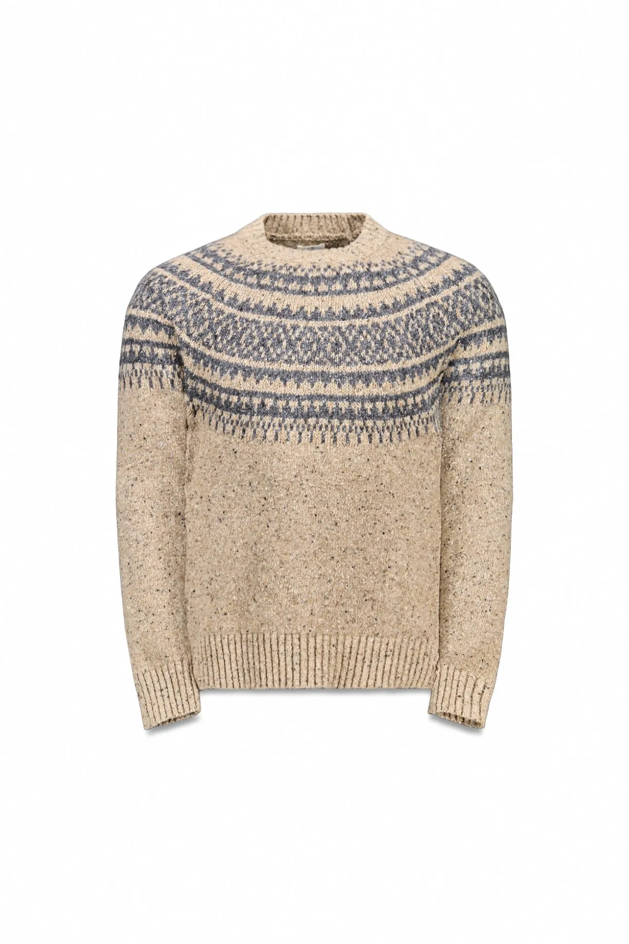 Camisola de Natal jacquard gola caixa