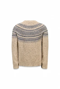 Camisola de Natal jacquard gola caixa
