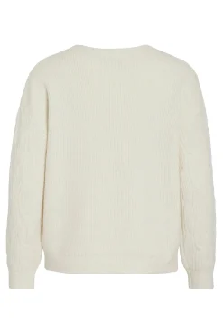 Camisola de oitos com gola redonda