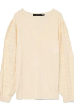 Camisola de renda com malha de manga plus size