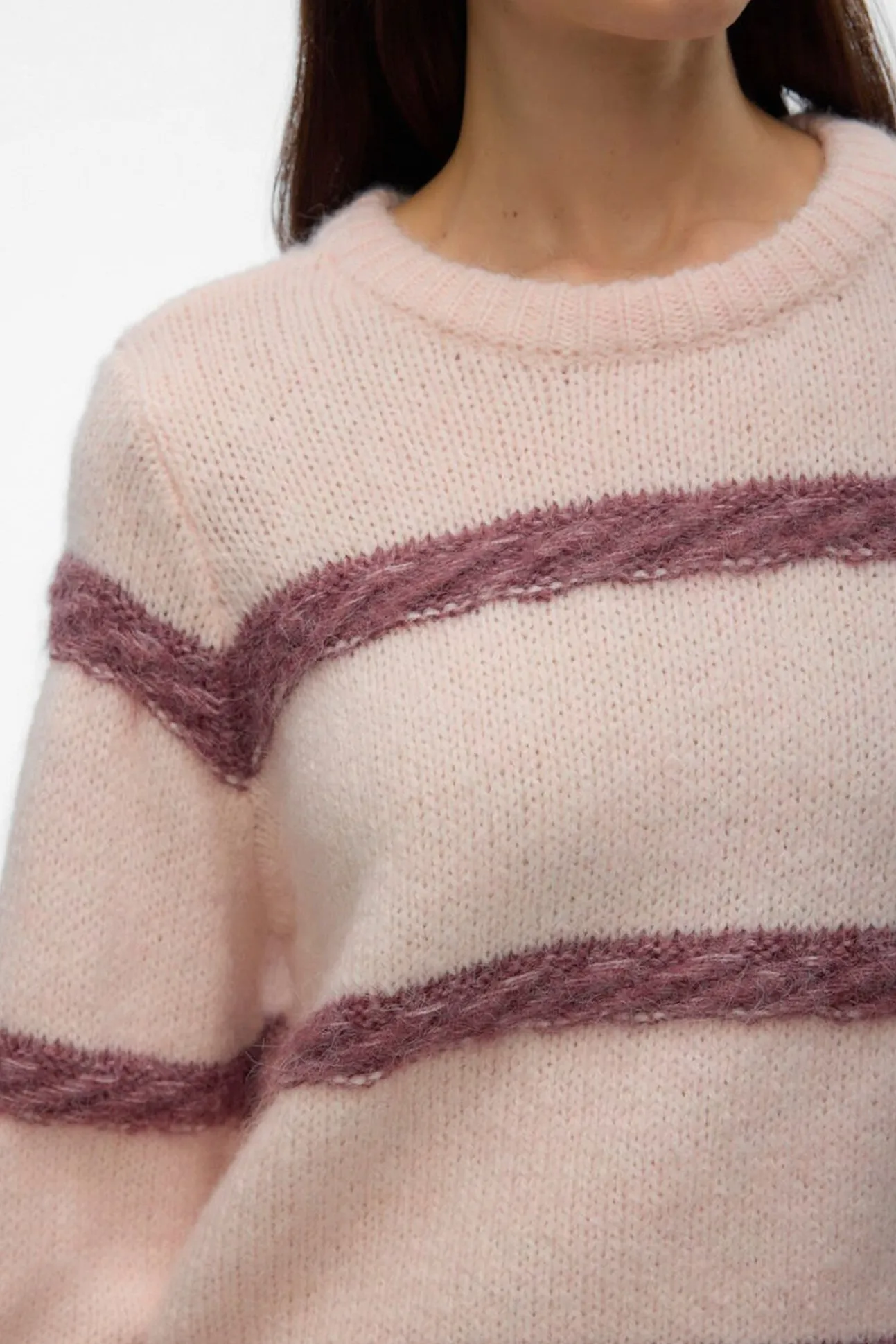 Camisola de riscas malha