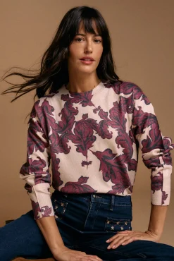 Camisola estampado lurex Isaline