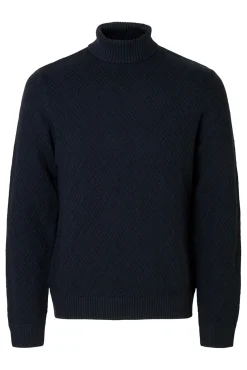 Camisola estruturado de gola alta 100% algodão orgânico