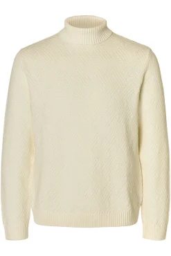 Camisola estruturado de gola alta 100% algodão orgânico