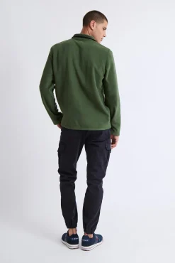 Camisola Fecho-Éclair com polar meia