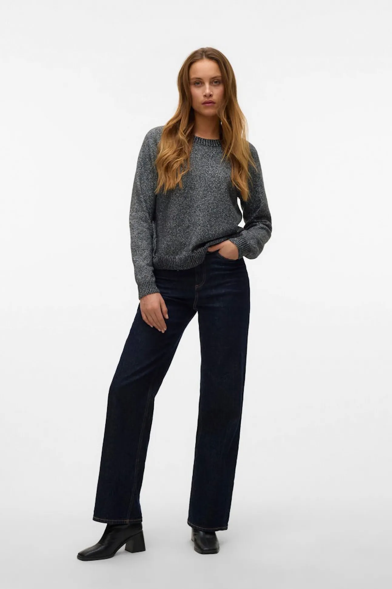 Camisola feminino de malha com lurex