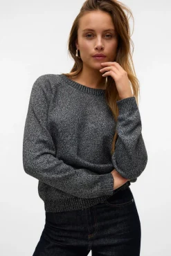 Camisola feminino de malha com lurex