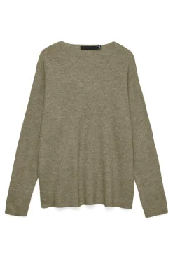 Camisola feminino de malha fina com glitter