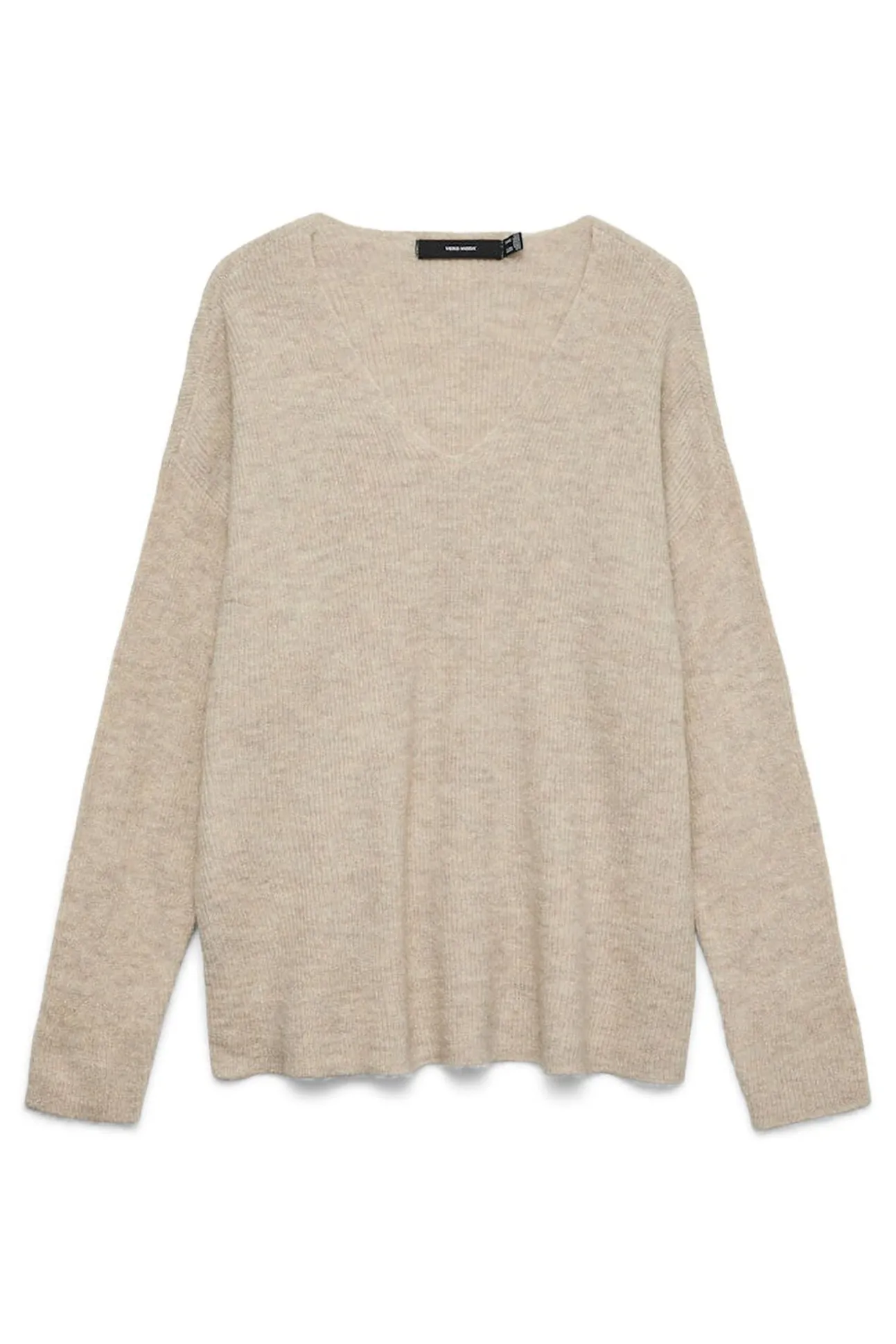 Camisola feminino de malha fina com glitter
