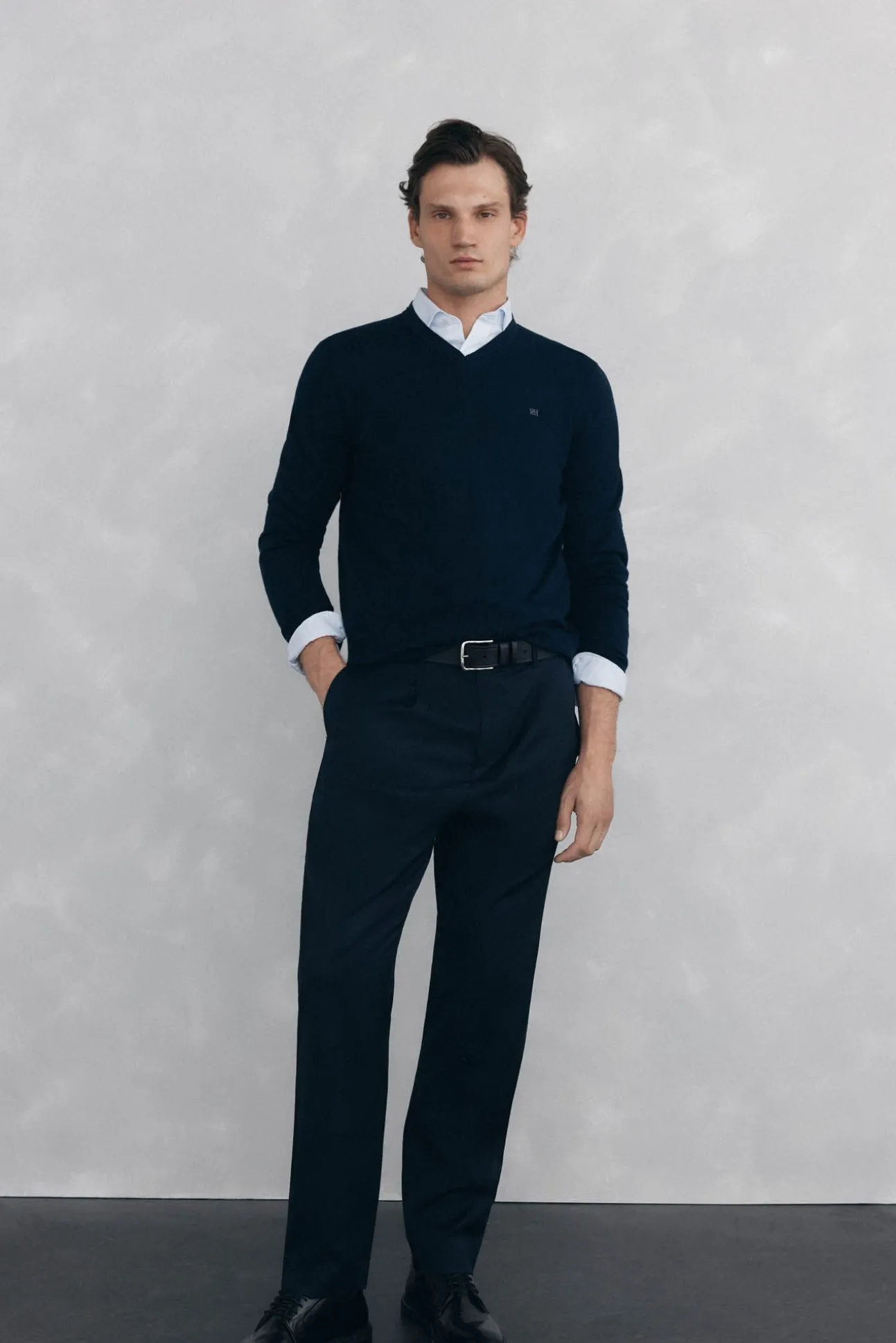 Camisola gola em bico