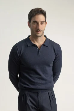 Camisola gola em bico algodão