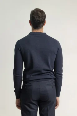 Camisola gola em bico algodão