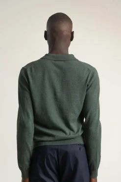 Camisola gola em bico algodão
