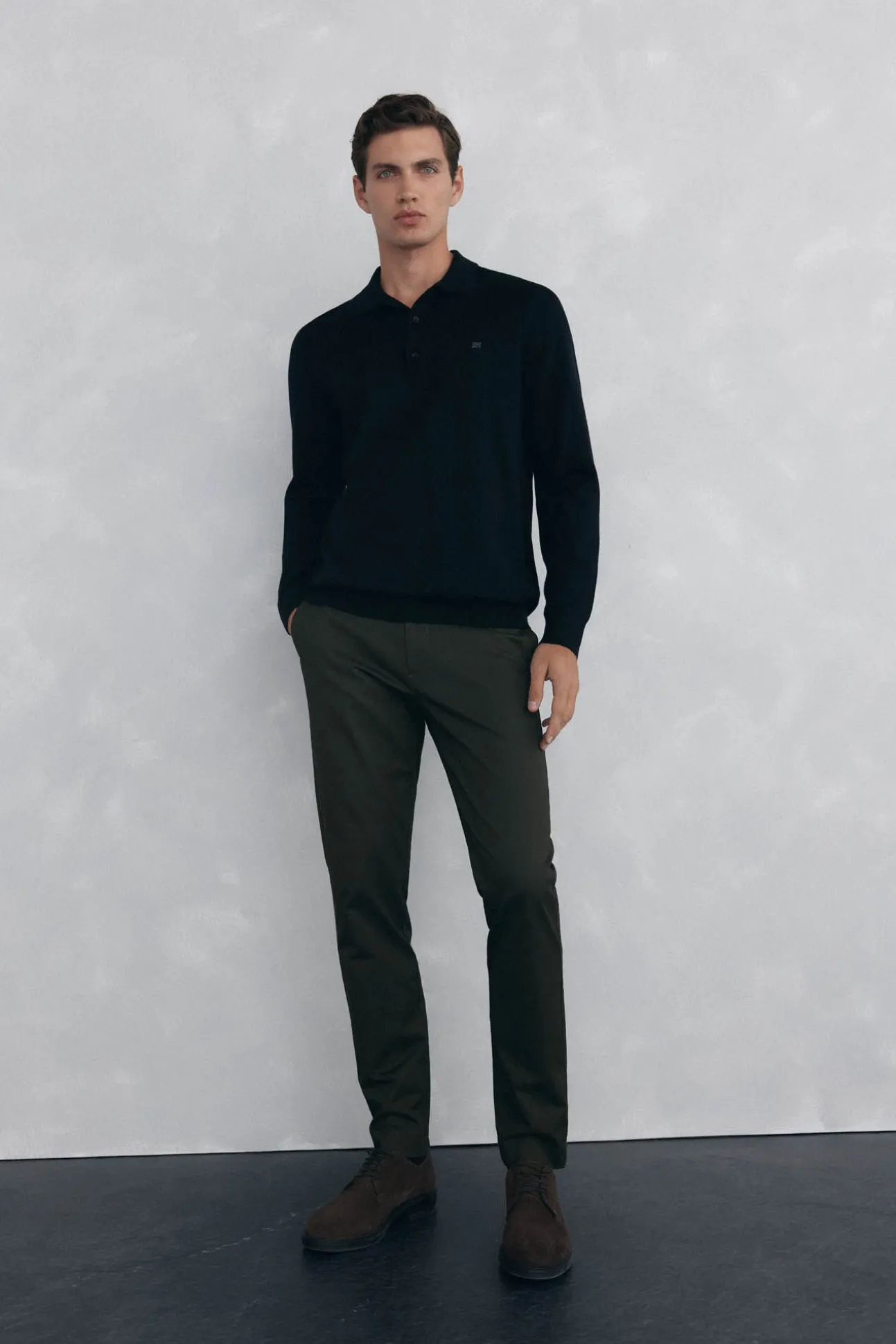 Camisola gola polo