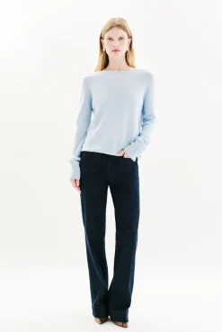 Camisola gola redonda 100% caxemira