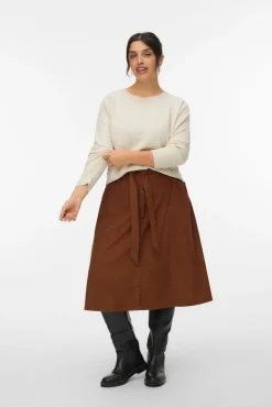 Camisola grande de gola redonda