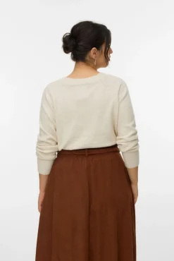 Camisola grande de gola redonda