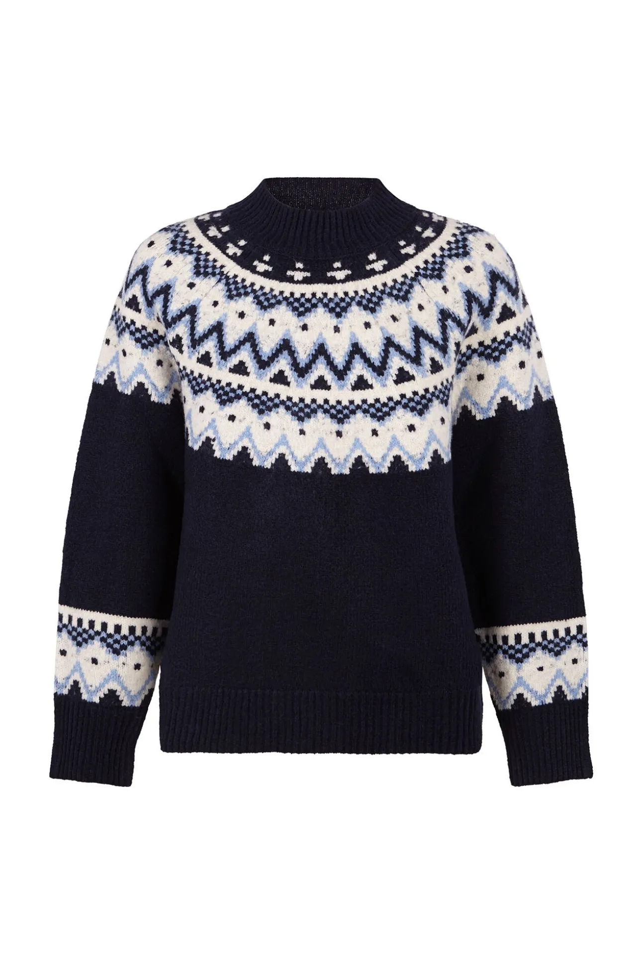 Camisola jacquard posicional.