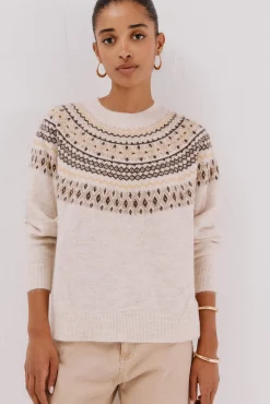 Camisola jacquard posicional
