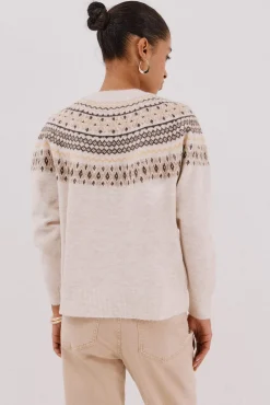 Camisola jacquard posicional