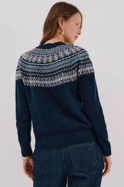 Camisola jacquard posicional