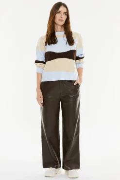 Camisola jacquard tricolor