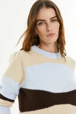 Camisola jacquard tricolor