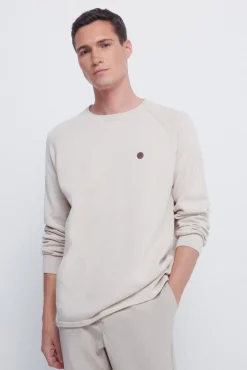 Camisola liso de gola alta
