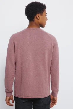 Camisola liso de gola alta
